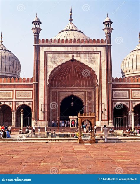 A Mosque In Delhi . Jama Masjid. Editorial Image | CartoonDealer.com