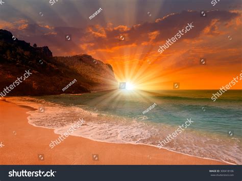 Cleopatra Beach Ancient Fortress Alanya Turkey Stock Photo 300418106 ...