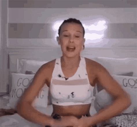 Millie Bobby Brown Oh Well GIF - Millie Bobby Brown Oh Well Shrug ...