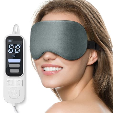 Heated Eye Mask, Warm Eye Compress Mask for Dry Eyes, USB Electric Eye