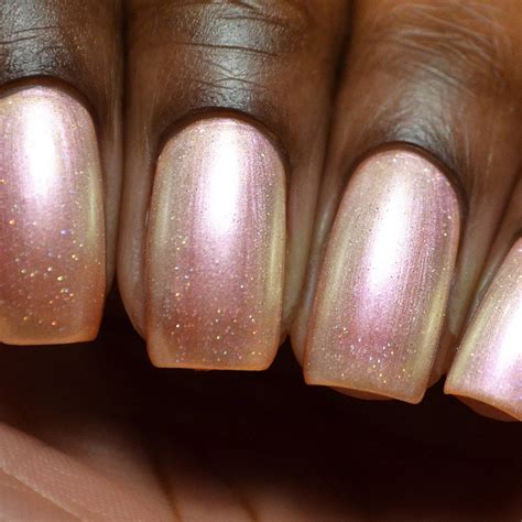Cultured Pearl Pink Nail Polish Pearlescent Shimmer Holo - Etsy