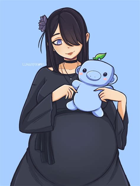 wumpus and violet (original and 1 more) drawn by lunarpix_(artist