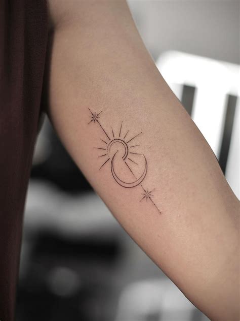 unique sun and moon tattoos 2