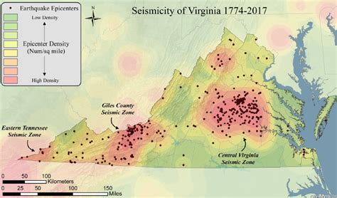 Earthquake In Virginia Map - Dorice Jeannette