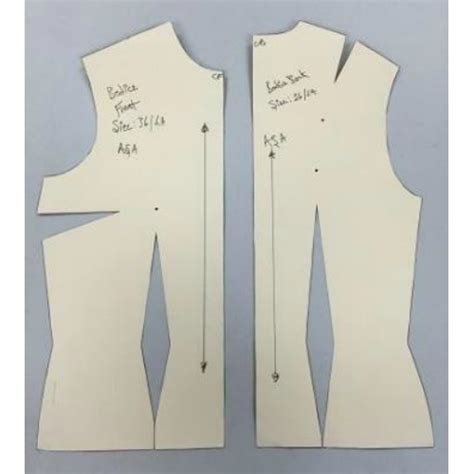 drafting custom sloper patterns private lessons