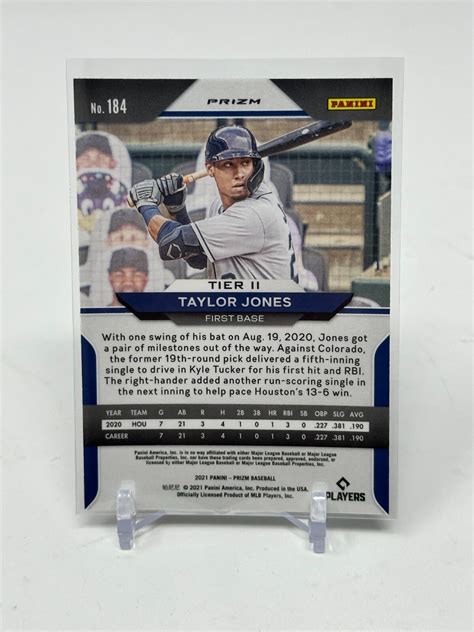 2021 Prizm Baseball Taylor Jones Cosmic Haze Rookie RC Card #184 | eBay