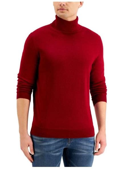 Club Room Merino Wool Blend Turtleneck Sweater, Created For Macy's in ...