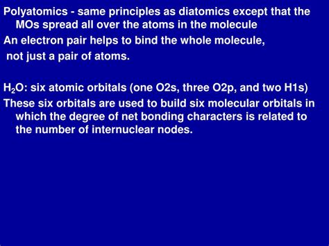 PPT - MO diagram for homonuclear diatomic molecules Li 2 through N 2 ...