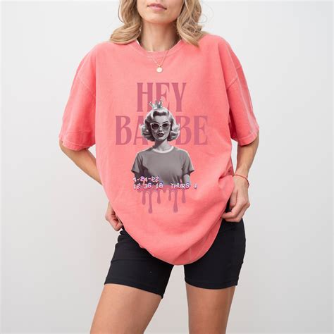 Hey Babe 50s Retro Soft Girl Aesthetic T-shirt Cute Graphic Tee Y2K