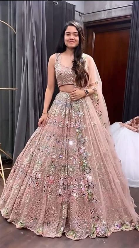 cherry blossom  partywear lehenga design jms studio