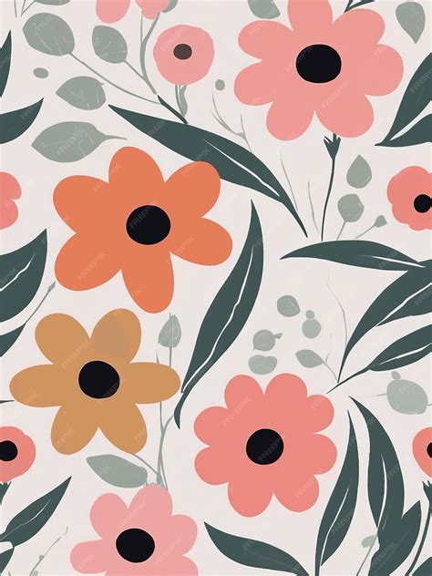 A floral patterned wallpaper with pink flowers and green leaves