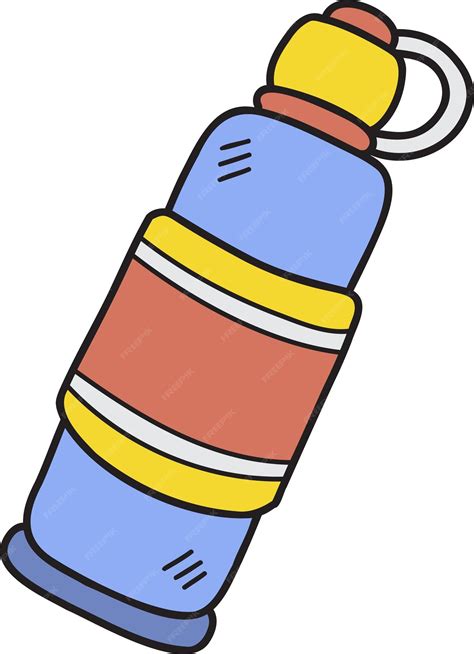 premium vector hand drawn water bottle  kids illustration