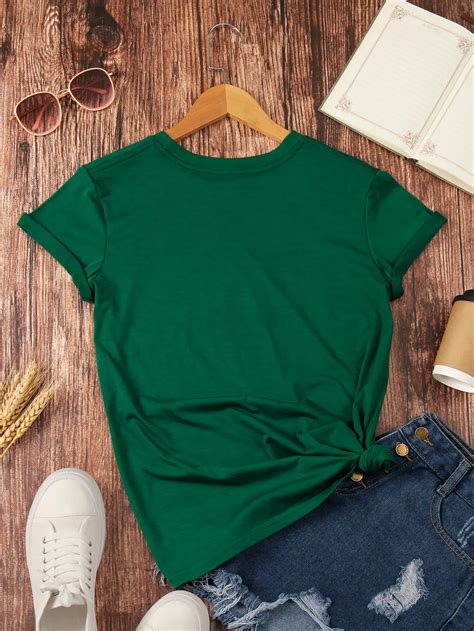 INAWLY Graphic Print Tee Graphic Tees Women Tops | SHEIN USA