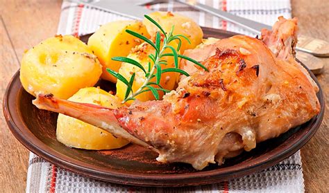 receta conejo asado  patatas la espanola aceites