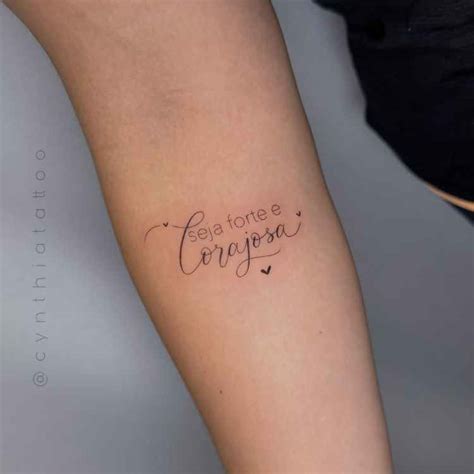 Frase No Braço Feminina - Tatuagem Feminina Delicada no Braço Frase: 50 Ideias Lindas