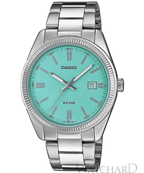 Casio MTP-1302PD-2A2VEF - "Tiffany"-Dial Watch • Watchard.com