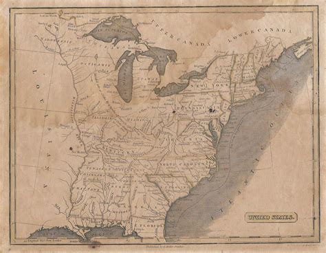 Blank Map Of Us In 1800