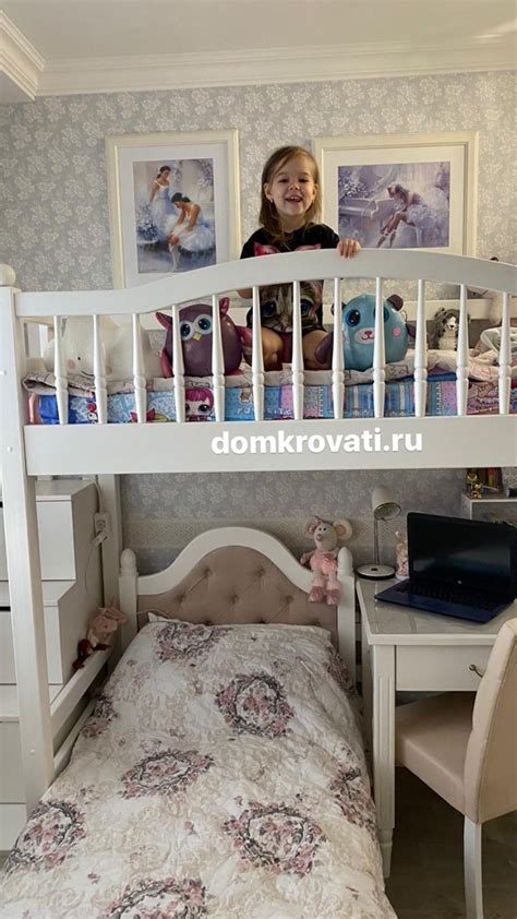 Кровать "Кеми" с мягким изголовьем - Детские кровати из массива от ...