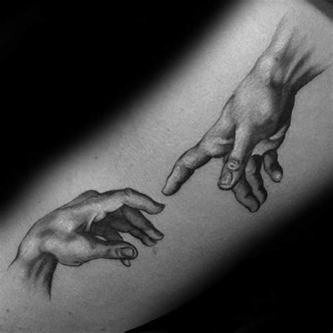 60 The Creation Of Adam Tattoo Designs For Men - Michelangelo Painting ...