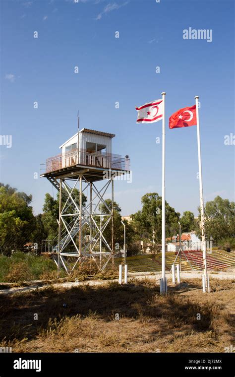 buffer zone  north  south nicosia cyprus stock photo alamy