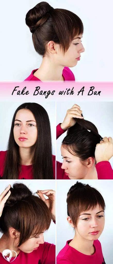 how to create fake bangs