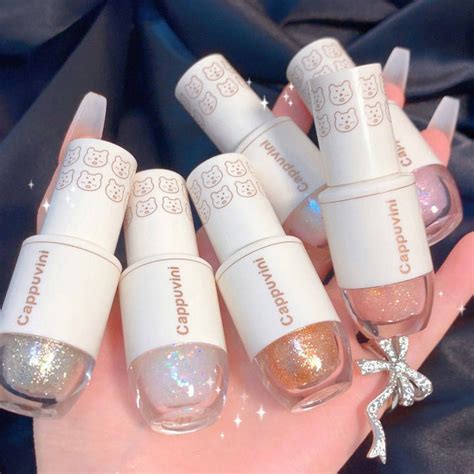 พร้อมส่ง Cappuvini อายแชโดว์กลิสเตอร์เนื้อลิควิดอายแชโดว์ไฮไลท์ กันน้ำ ...