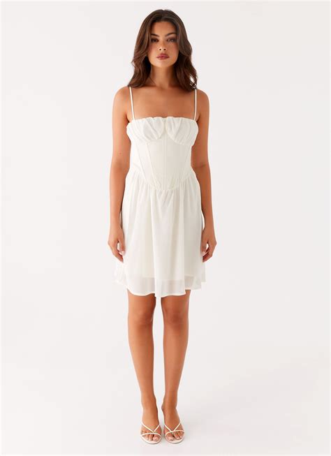 Harmony Mini Dress - Ivory – Peppermayo US