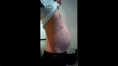 Bloated belly after dinner - YouTube