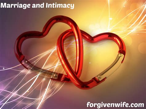 Marriage and Intimacy | The Forgiven Wife