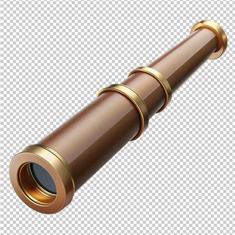 Brown periscope on transparent background | Premium AI-generated PSD