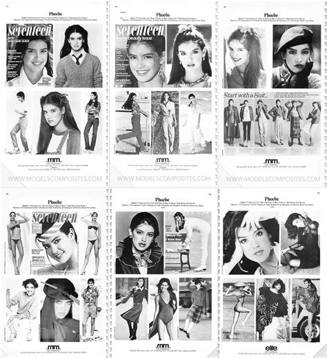 Phoebe Cates Model Sheets - Elite Modeling - 1979-1981 | Scrolller