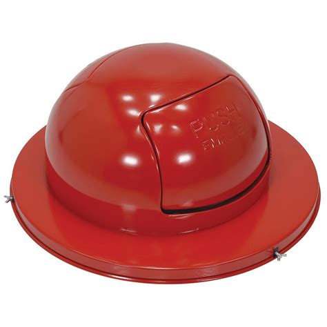 Steel Waste Disposal Top Dual Door for 55 Gallon Drums, Red | Certified