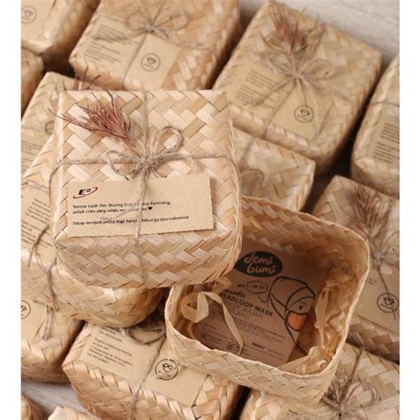 jual besek bambu  besek natural shopee indonesia