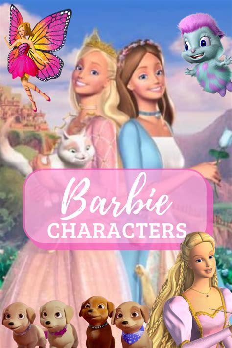 Barbie Characters List | Circus characters, Animated movies characters ...