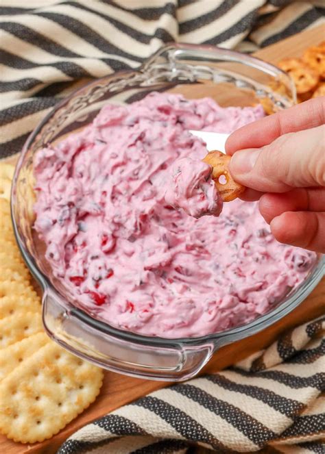 Creamy Cranberry Dip - Barefeet in the Kitchen