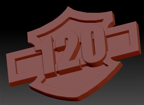 STL file 2 Logos Harley Davidson 120 years・3D printing design to ...
