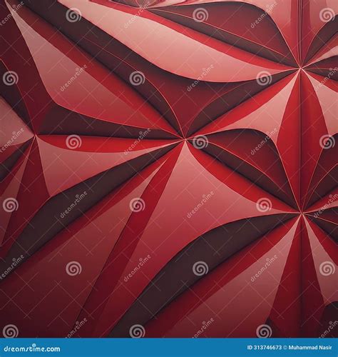 red interlocking hexagons pattern stock illustration illustration