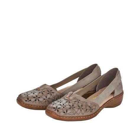 Туфли летние женские RIEKER из натуральной кожи за 4709 ₽ купить c ...