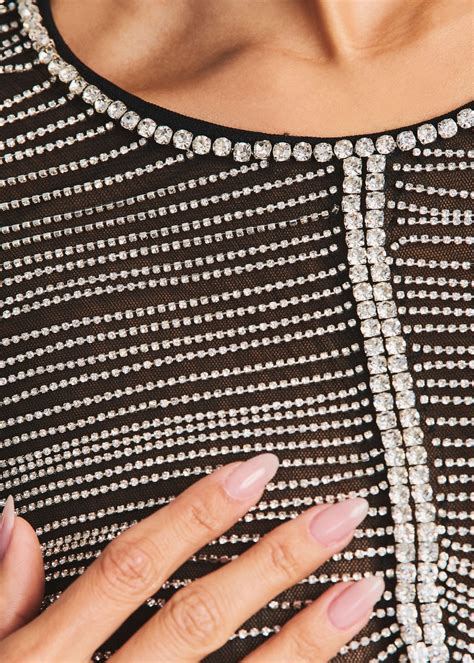 Jacqueline Crystal Embellished Dress – Retrofete