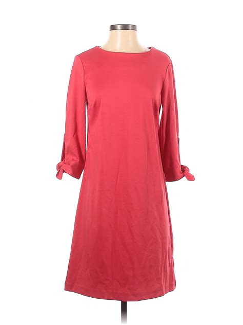 Talbots Outlet Solid Red Casual Dress Size P - 73% off | ThredUp