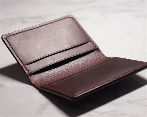 Personalized Leather Card Holder Wallet Front Pocket Wallet | Etsy