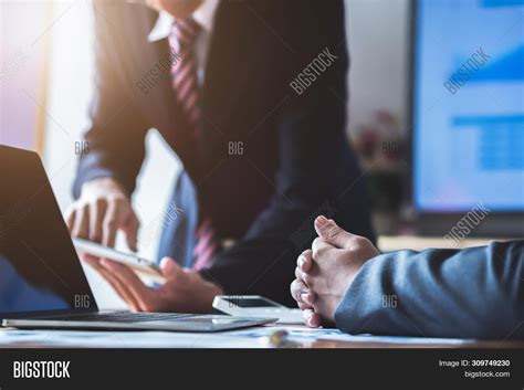business team present image photo  trial bigstock