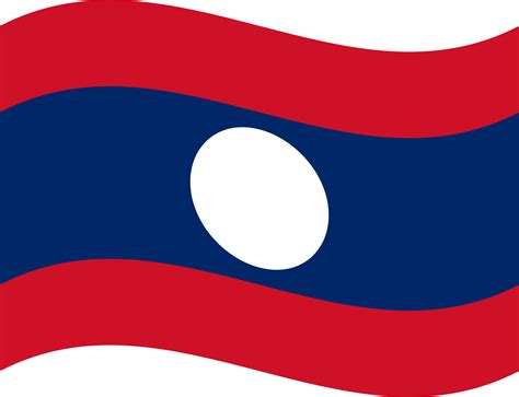 laos national flag banner emblem transparent