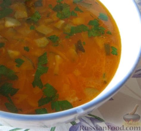Рецепт: Рассольник с пшеном на RussianFood.com
