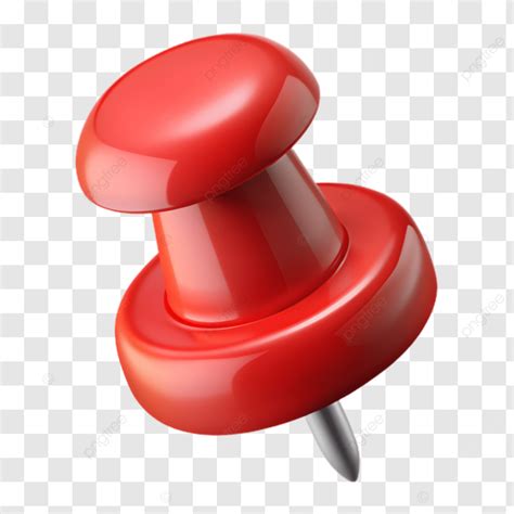 Red Push Pin 3d Icon, 3d Push Pin, Push Pin 3d Icon, 3d Icon Render PNG ...