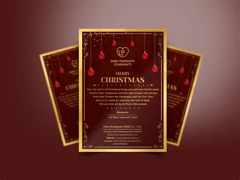 Christmas Invitation Card Design :: Behance