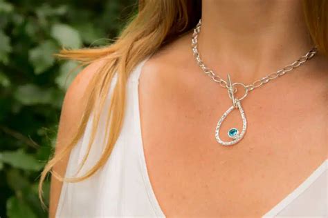 topaz tears  joy necklace  bar  rebecca jewellery handmade