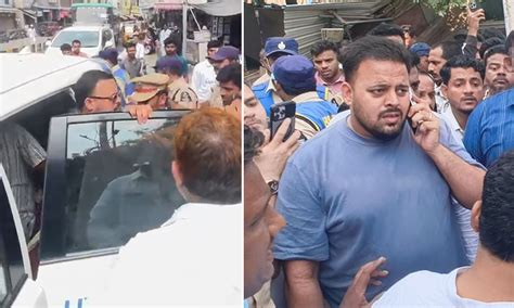 hyderabad  city tension aimim leader sahil akbar   custody