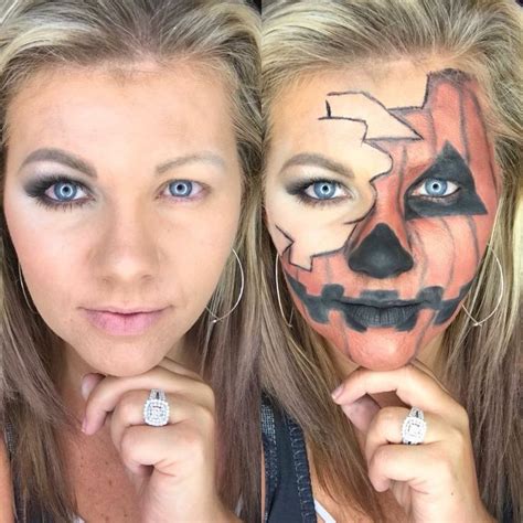 Halloween Makeup Look: Jack-o-lantern All Younique | Halloween makeup ...