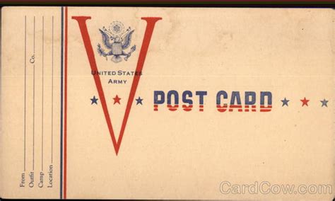 united states army post card